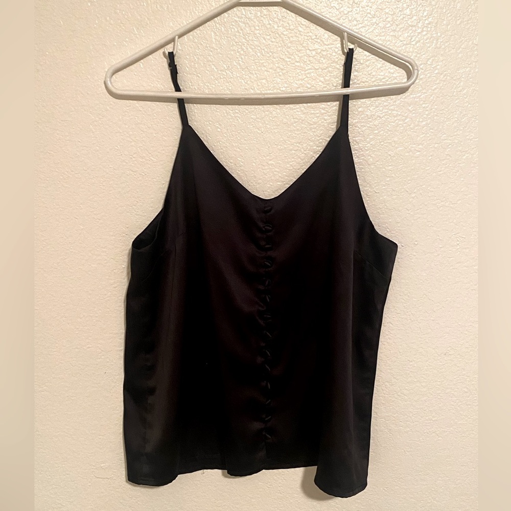 Black silky camisole top 💝